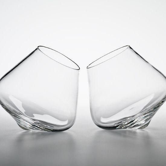 Wine Glass Set of Two | Kinetic Collection | Australian Made by Emma Klau - CoCo Contemporary Connoisseur Gift Store