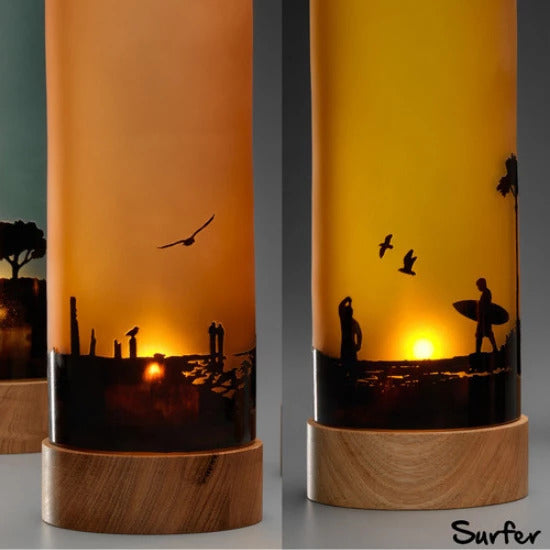 Sunset Silhouette Table Lamp | Australian Made By Llewelyn Ash - CoCo Contemporary Connoisseur Gift Store