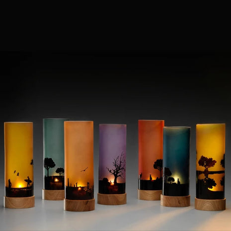 Sunset Silhouette Table Lamp | Australian Made By Llewelyn Ash - CoCo Contemporary Connoisseur Gift Store