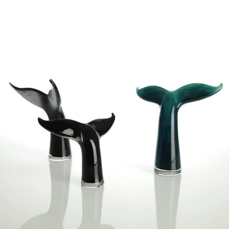 Glass Whale Tail Sculpture | Handmade by Llewelyn Ash - CoCo Contemporary Connoisseur Gift Store
