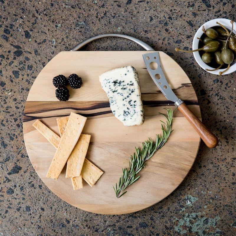 Round Blackwood Cheese Board | Handmade in Tasmania - CoCo Contemporary Connoisseur Gift Store